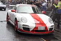 Porsche 997 GT3 RS (post-facelift) front.