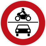 Förbud mot trafik med annat motordrivet fordon än moped klass II
