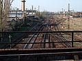 Der Güterbahnhof von der Schwartzebrücke aus gesehen, 2010