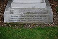 Inscription on the base of the Tom Kettle memorial