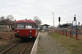 Schienenbus der Eisenbahngesellschaft Potsdam in Pritzwalk, 2009