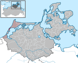 Läget för kommunen Ahrenshoop i Landkreis Vorpommern-Rügen