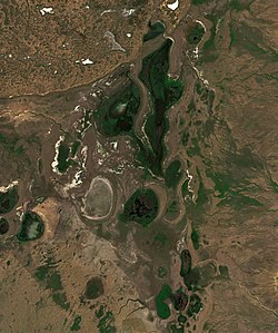 Jezero ze satelitu Sentinel-2 (2022)