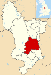 Borough di Amber Valley – Mappa