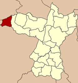 District location in Khon Kaen province