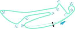 Schema del circuito dell'aeroporto di Berlino-Tempelhof