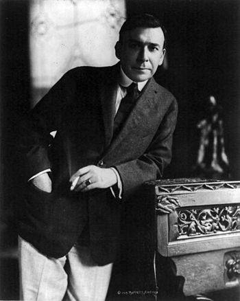 English: American author Booth Tarkington, 3/4...