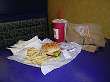 A Burger King value meal