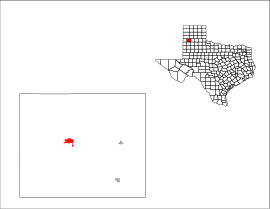 Poloha Dimmitt v rámci štátu USA Texas a v rámci Castro county