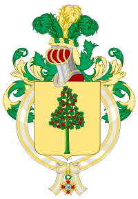 Coat of Arms of Mariano Ospina Pérez (Order of Isabella the Catholic)