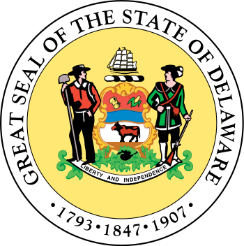 State Seal of Delaware.