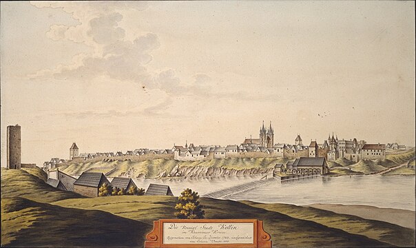 Kolín en 1723 par Joann Venuto (1803), d'après Johann Jos. Dietzler.