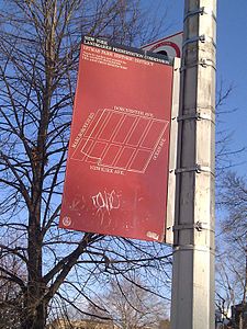 Sign of Ditmas Park Historic District map