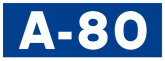 Autovía A-80 shield}}