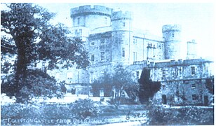 The castle from the deerpark in the 19th century