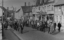 FDJ Organisation Parade in 1969 Friesack, Tag der Republik, Friesack 1969.jpg