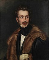 D. Augusto, Duke of Leuchtenberg, circa 1835, oil painting on canvas, 72.2 x 58 cm (28 1/3 x 22.1825 in.), collection of The National Portrait Gallery, The Smithsonian Institution