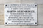 Martin Siebenbürger – Gedenktafel