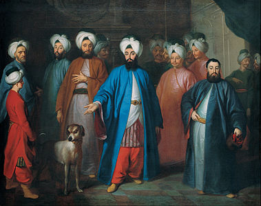 Pera Müzesi'nde sergilenen Mehmed Said Efendi ve Maiyeti