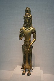 Gilt Bronze Bodhisattva of Compassion, Kingdom of Dali, Yunnan, 12th Century (10433694073).jpg