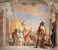 Giovanni Battista Tiepolo: Eurybates und Talthybios führen Briseis zu Agamemmon