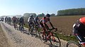 Greg Van Avermaet et Peter Sagan sur le secteur pavé n° 9 dans le groupe de poursuivants.