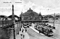 Der Hauptbahnhof auf einer Postkarte um 1900