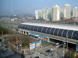 Dongducheon seen from Jihaeng Station