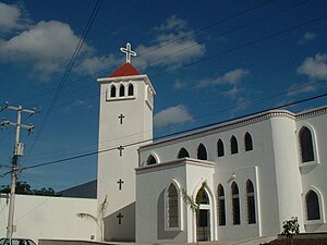 Church in Playa del Carmen, Quintana Roo, Mexico