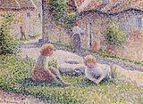 Camille Pissarro, Bir Çiftlikte Çocuk, 1887