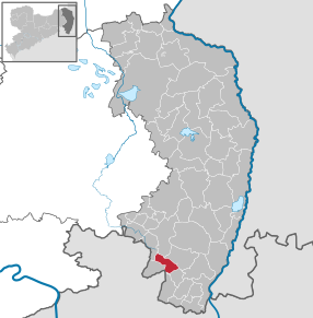 Poziția Leutersdorf pe harta districtului Görlitz