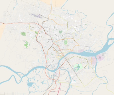 Location map Palembang