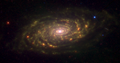 M63 en infrarouge par le télescope spatial Spitzer.