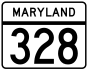 Maryland Route 328 marker