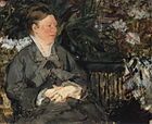 Édouard Manet, Pani Manet w cieplarni, 1879