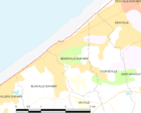 Poziția localității Benerville-sur-Mer