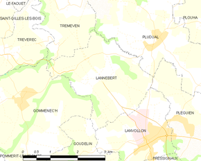 Poziția localității Lannebert