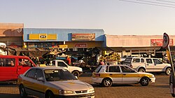 Open air market in central Maputsoe.