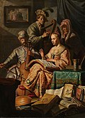 La Partie de musique ou Un Concert, huile sur panneau, 1626, Rijksmuseum Amsterdam.