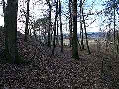 Umfassung (Burgmauer) im Norden