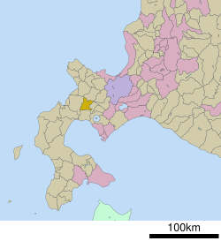 Location of Niseko in Hokkaido (Shiribeshi Subprefecture)