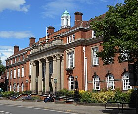 Nuneaton Town Hall, the headquarters of Noneaton and Bedworth Borough Council