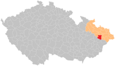 Správní obvod obce s rozšířenou působností Nový Jičín na mapě