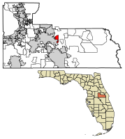 Location of Azalea Park in Orange County, Florida.
