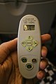 Remote control for the in-flight entertainment system on a Philippine Airlines Boeing 747-400