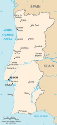 Portogallo - Mappa