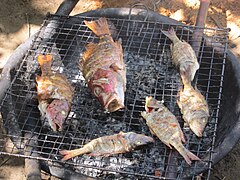 Poisson braisé à la façon du Cameroun.