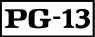 PG-13 rating symbol