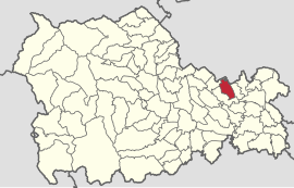 Location in Neamț County