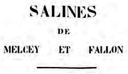 Vignette pour Houillères et saline de Mélecey